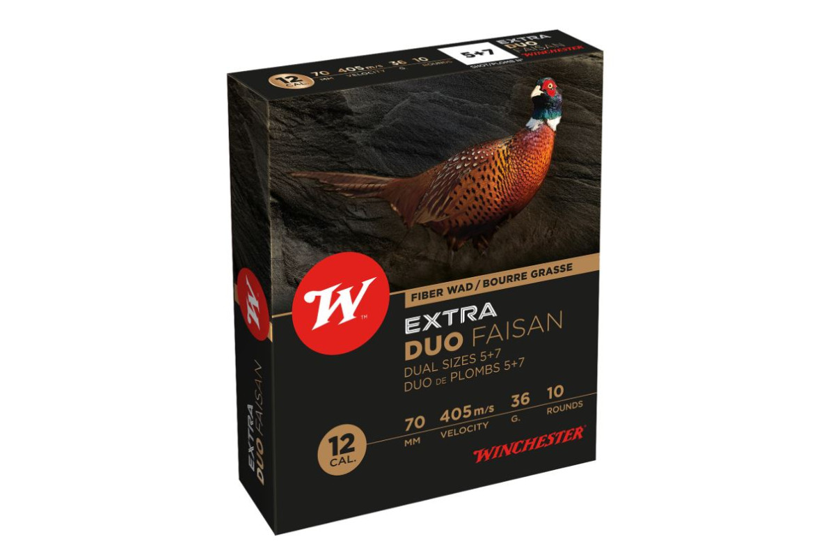 Cartouches Winchester Extra Duo Faisan 12/70 n°7 + 5