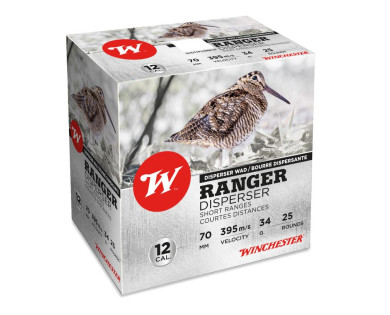Cartouches Winchester Ranger Disperser calibre 12/70 34g x10