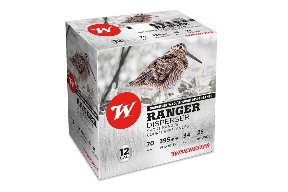 Cartouches Winchester Ranger Disperser calibre 12/70 34g x10