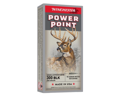 Munitions WINCHESTER Power Point calibre 300BLK 150 grains