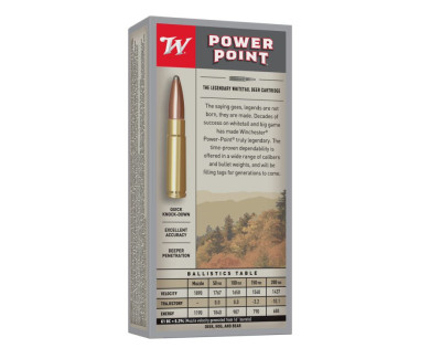 Munitions WINCHESTER Power Point calibre 300BLK 150 grains