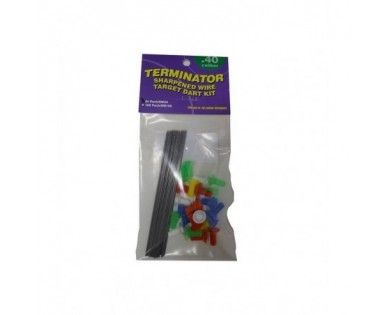 Lot de 24 Fléchettes Calibre 40 pour Sarbacane 