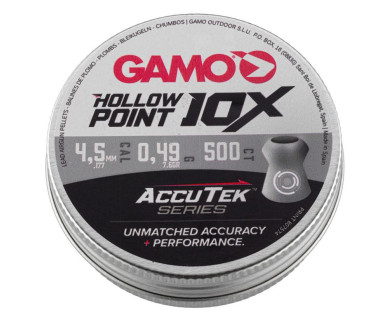 Plombs Gamo Hollow Point Accutek calibre 4,5 mm - boîte...