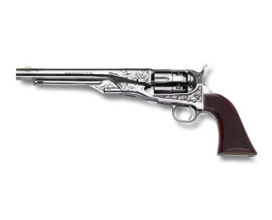Révolver PIETTA 1860 ARMY ACIER GRAVÉ QUADRILLÉ Cal. 44