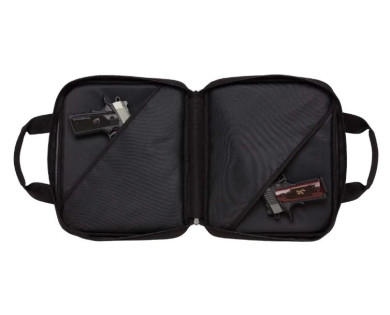 Etui noir semi-rigide double compartiment BROWNING pour pistolets Factor double pistol case