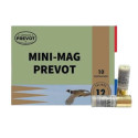 Cartouches de chasse PREVOT Mini-Mag calibre 12/70 Duo n°8 disco + plomb n°9