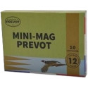 Cartouches de chasse PREVOT Mini-Mag calibre 12/70 Duo n°8 disco + plomb n°9