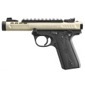 Pistolet RUGER Mark IV 22/45 Lite Champagne anodisé calibre 22LR 4.4"
