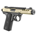 Pistolet RUGER Mark IV 22/45 Lite Champagne anodisé calibre 22LR 4.4"