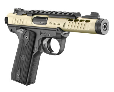 Pistolet RUGER Mark IV 22/45 Lite Champagne anodisé calibre 22LR 4.4"