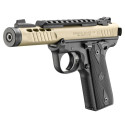 Pistolet RUGER Mark IV 22/45 Lite Champagne anodisé calibre 22LR 4.4"
