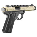 Pistolet RUGER Mark IV 22/45 Lite Champagne anodisé calibre 22LR 4.4"
