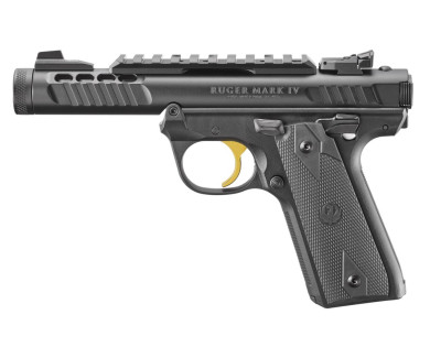 Pistolet RUGER Mark IV 22/45 Lite Noir anodisé calibre 22LR 4.4"