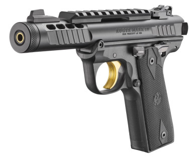 Pistolet RUGER Mark IV 22/45 Lite Noir anodisé calibre 22LR 4.4"