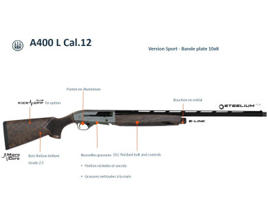 Fusil semi-automatique BERETTA A400 L Sport calibre 12/76