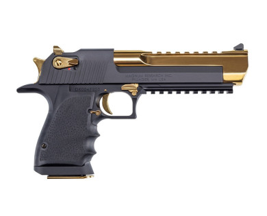 PISTOLET DESERT EAGLE ALU BLACK&GOLD CAL.50AE