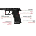 Pistolet semi-automatique BERETTA 94x Performance Optic Ready calibre 9x19