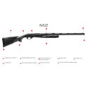 Fusil semi-automatique BENELLI M2 Pro synthétique noir comfortech calibre 12/76