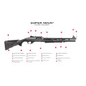 Fusil à pompe BENELLI Super Nova 3 crosse synthétique standard calibre 12/89