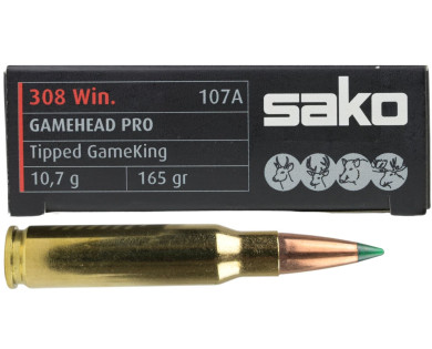 Munitions SAKO Gamehead Pro calibre 308 Win 10.7g 165grains