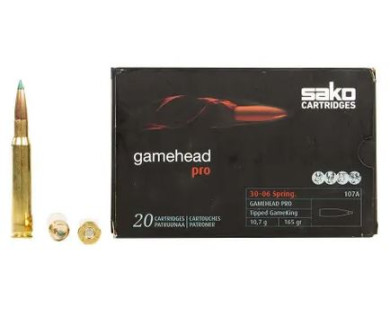 Munitions SAKO Gamehead Pro calibre 30-06 10.7g 165grains