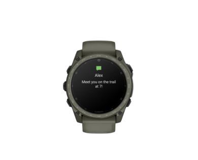Montre GPS GARMIN Tactix 8 Amoled Cerakote 51 Sapphire bracelet vert
