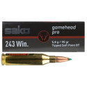 Munitions SAKO Gamehead Pro calibre 243 Win 5.8g  90 grains