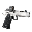 Pistolet BUL SASII Comp 5'' silver calibre 9x19 (point rouge non inclus)