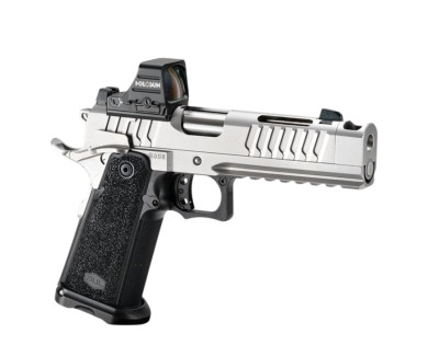 Pistolet BUL SASII Comp 5'' silver calibre 9x19 (point rouge non inclus)