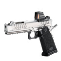 Pistolet BUL SAS II Tac Comp 5'' silver calibre 9x19 (point rouge non inclus)
