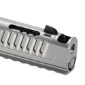 Pistolet BUL SAS II Tac Comp 5'' silver calibre 9x19 (point rouge non inclus)
