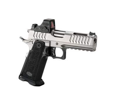 Pistolet BUl SAS II TAC PRO 4.25 Pouces G2 Silver Calibre 9x19 (point rouge non inclus)