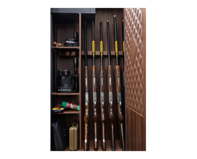Coffre Fort BROWNING Heritage 8 Armes Cuir & Noyer Américain