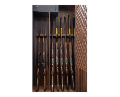 Coffre Fort BROWNING Heritage 8 Armes Cuir & Noyer Américain