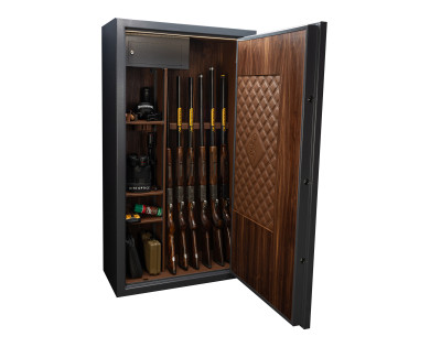 Coffre Fort BROWNING Heritage 8 Armes Cuir & Noyer Américain