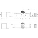 Lunette de visée KAHLES K 1050  10-50x56 ccw / droite réticule MOAK
