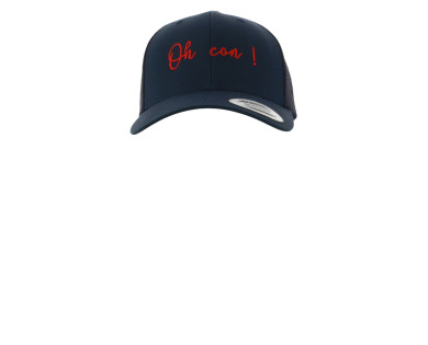 Casquette chasse tricolore – Navy “Oh con !”
