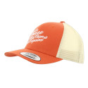 Casquette chasse tricolore Orange / beige “La chasse pour le chien et les copains”