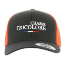 Casquette premium – Orange fluo / Gris “Chasse Tricolore”