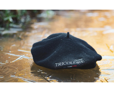 Béret Authentique Noir – Chasse Tricolore x Laulhère
