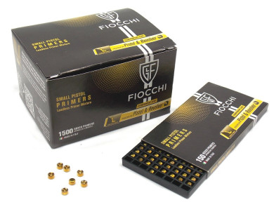 150 Amorces Fiocchi Small Pistol Primers Sans Plomb