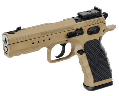 PISTOLET TANFOGLIO HEPTAGON TACTICAL 9X19 K FDE