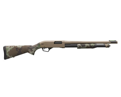 Fusil à pompe WINCHESTER SXP Woodland FDE Defender calibre 12/76 canon 46cm