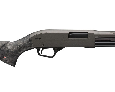 Fusil à pompe WINCHESTER SXP Forged Carbon Hybrid Defender calibre 12/76 canon 46cm