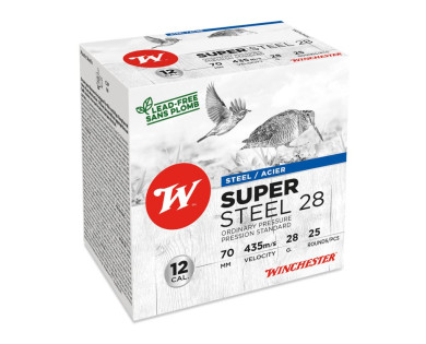 Cartouches WINCHESTER Super Steel Pression Standard calibre 12/70