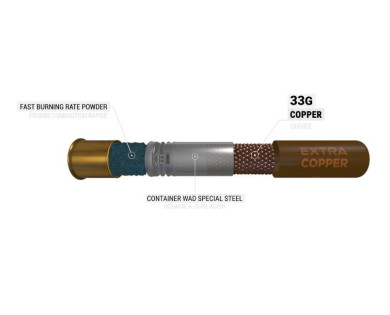 Cartouches WINCHESTER Extra Copper HP calibre 12/76 - 33 grs