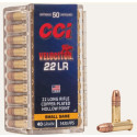 Munitions CCI 22 LR Velocitor 40 Grains Copper Plated Hollow point