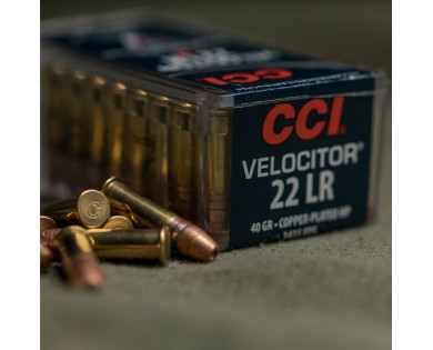 Munitions CCI 22 LR Velocitor 40 Grains Copper Plated Hollow point