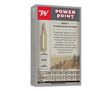 Munitions Winchester Power Point 7-08 Rem 140 grs
