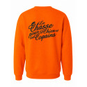 SWEAT ENFANT CHASSE TRICOLORE ORANGE - "Les Valeurs Tricolore"